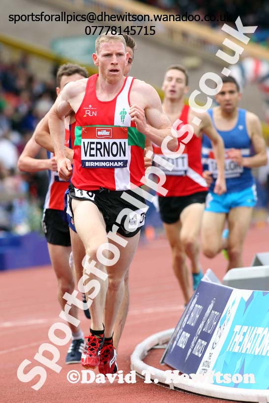 Mens 5000 metres, British Championships, Birmingham. Photo: David T. Hewitson/Sports for All Pics